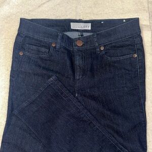 LOFT Women's Deep Indigo Skinny Jeans